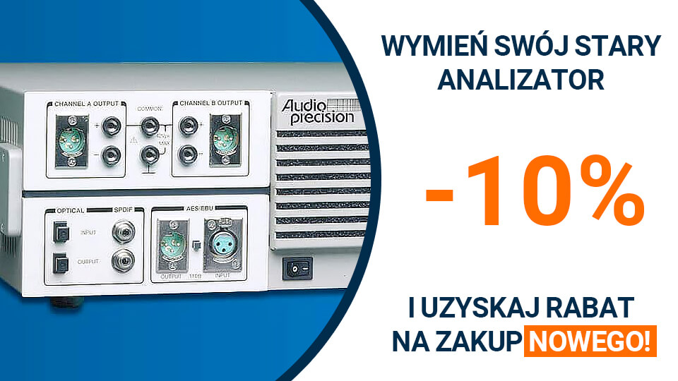 Nowy analizator audio z rabatem 10%
